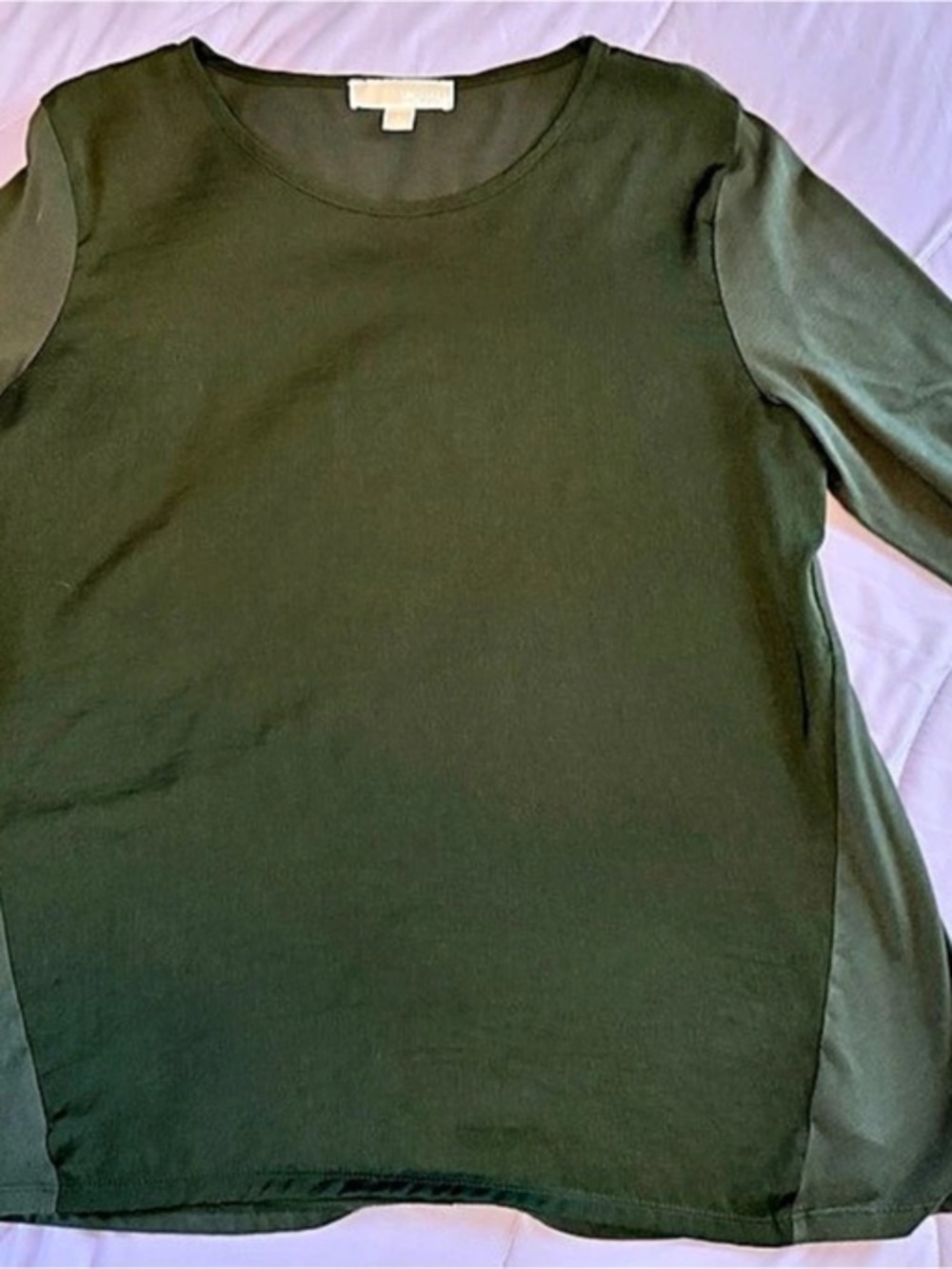 Michael Kors Long Sleeve Top in Green Like New